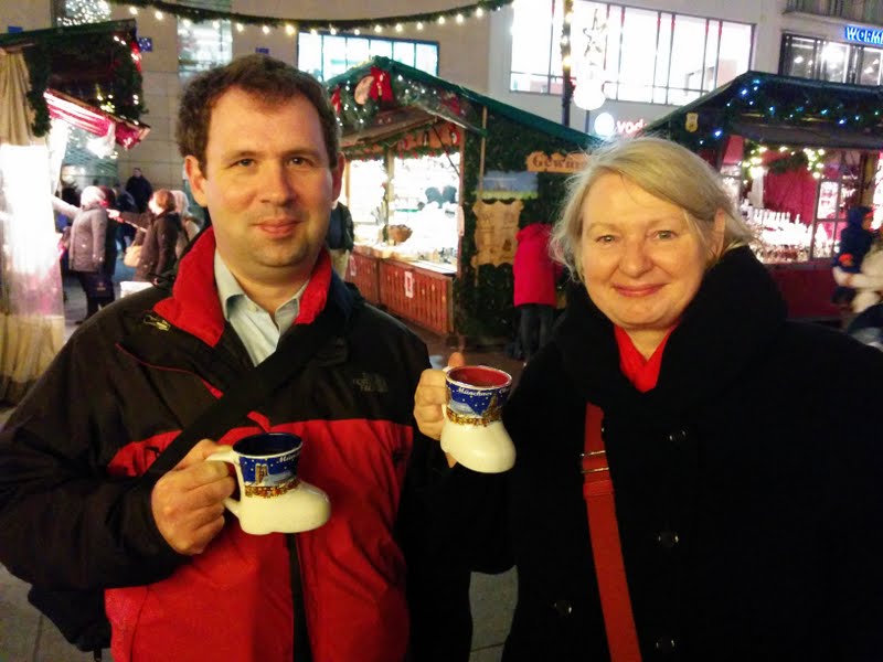 Enjoying Munich's Christmas Market (Steven and Angela)