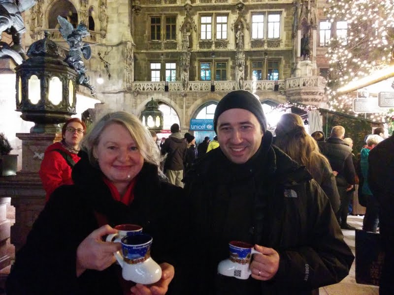 Enjoying Munich's Christmas Market (Angela and Emiliano)